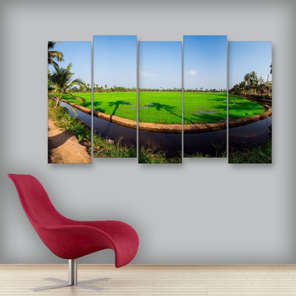 Multiple Frames Beautiful Landscape Wall Painting for Living Room