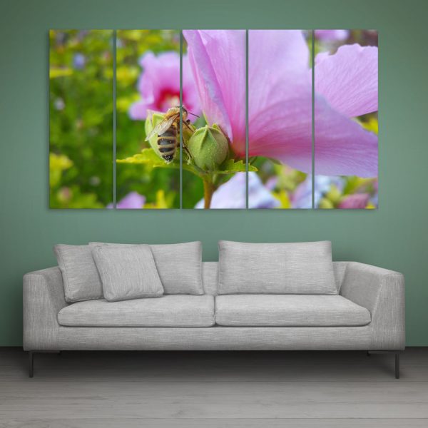 Multiple Frames Beautiful Flower Wall Painting for Living Room