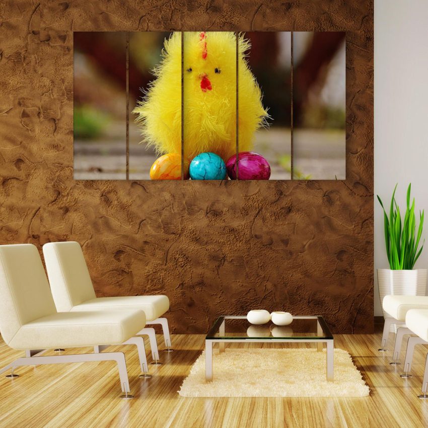 Multiple Frames Beautiful Chick Wall Painting for Living Room