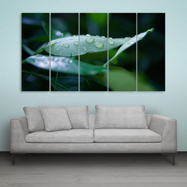 Multiple Frames Beautiful Leaf Wall Painting for Living Room