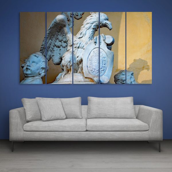 Multiple Frames Beautiful Sculpture Wall Painting for Living Room