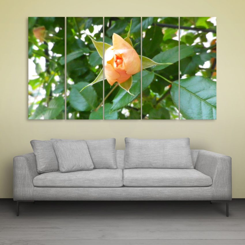 Multiple Frames Beautiful Flower Wall Painting for Living Room