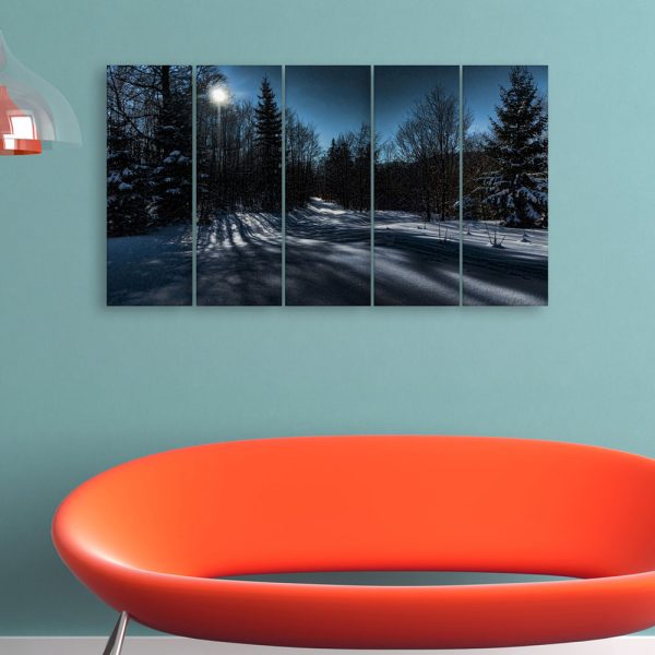 Multiple Frames Beautiful Snow Wall Painting for Living Room