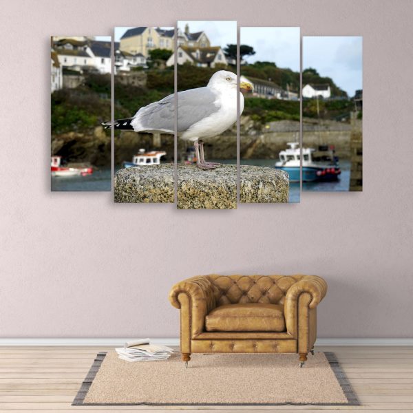 Multiple Frames Beautiful Bird Wall Painting for Living Room