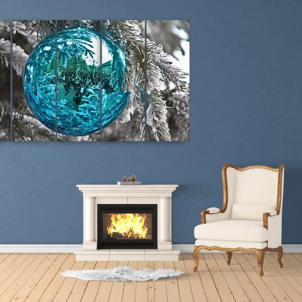 Multiple Frames Beautiful Winter Wall Painting for Living Room