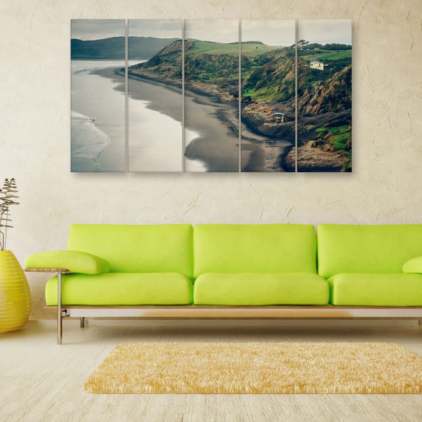 Multiple Frames Beautiful Island Wall Painting for Living Room