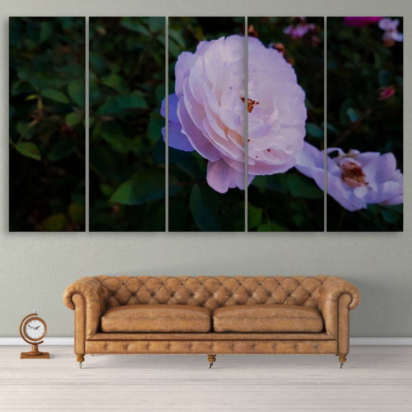 Multiple Frames Beautiful Flower Wall Painting for Living Room