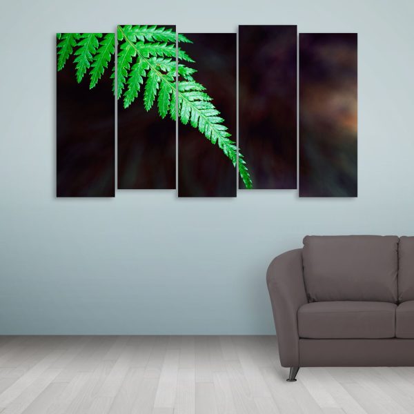 Multiple Frames Beautiful Leaf Wall Painting for Living Room