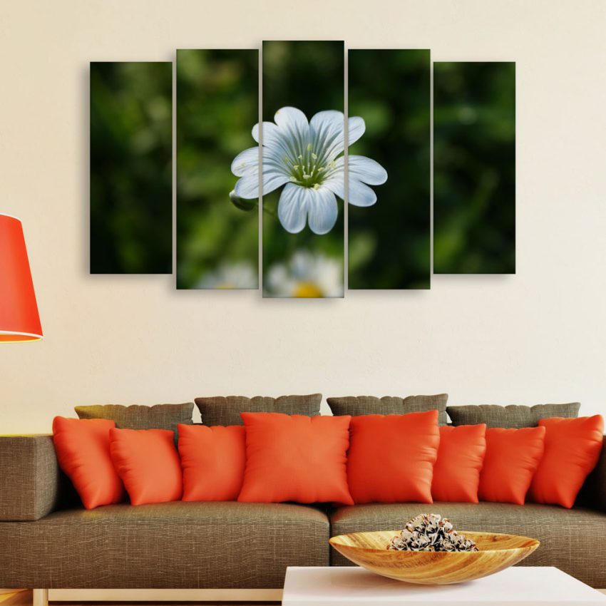 Multiple Frames Beautiful Flower Wall Painting for Living Room