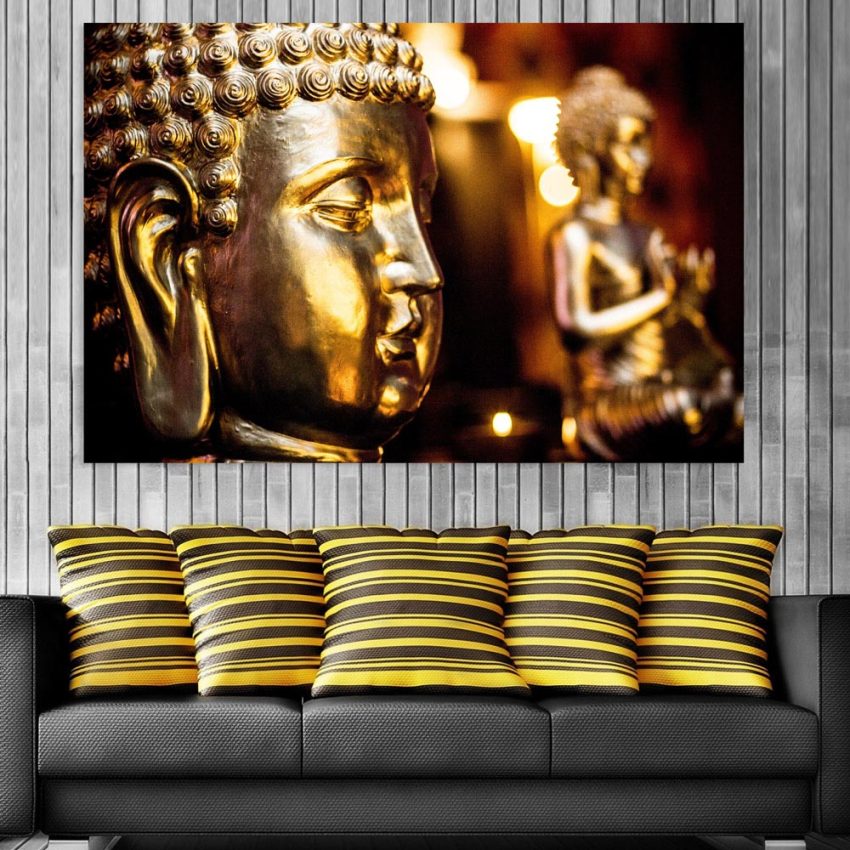 Canvas Painting - Beautiful Buddha Religious Art Wall Painting for Living Room