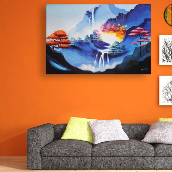 Canvas Painting - Beautiful Nature Modern Art Wall Painting for Living Room