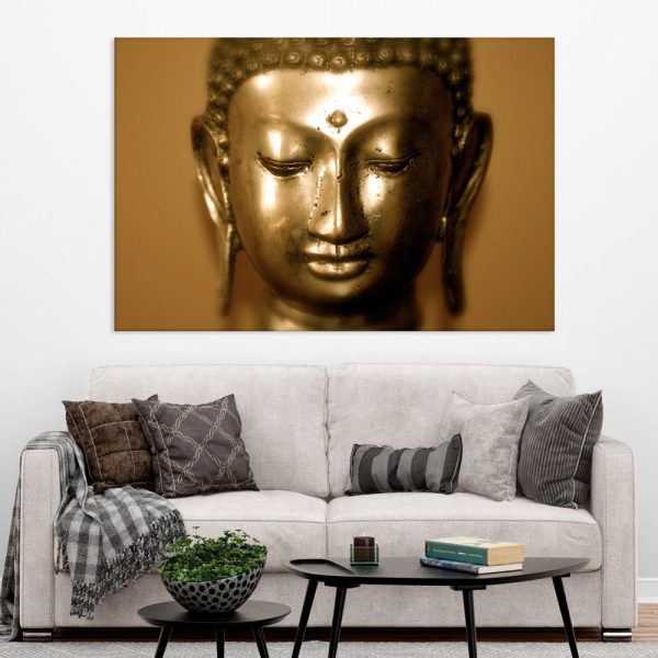 Canvas Painting - Beautiful Buddha Religious Art Wall Painting for Living Room