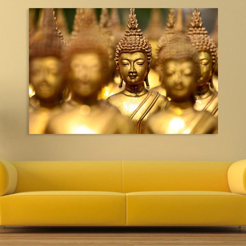 Canvas Painting - Beautiful Buddha Religious Art Wall Painting for Living Room