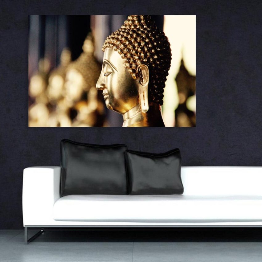 Canvas Painting - Beautiful Buddha Religious Art Wall Painting for Living Room