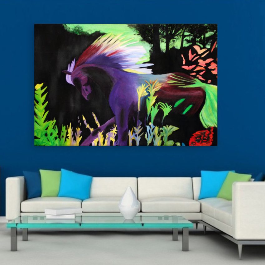 Canvas Painting - Beautiful Nature Illustration Art Wall Painting for Living Room