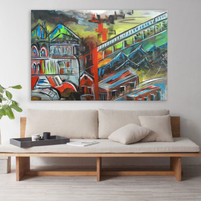 Canvas Painting - Beautiful City Art Wall Painting for Living Room