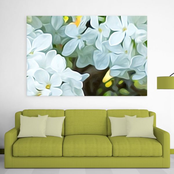 Canvas Painting - Beautiful Flower Floral Art Wall Painting for Living Room