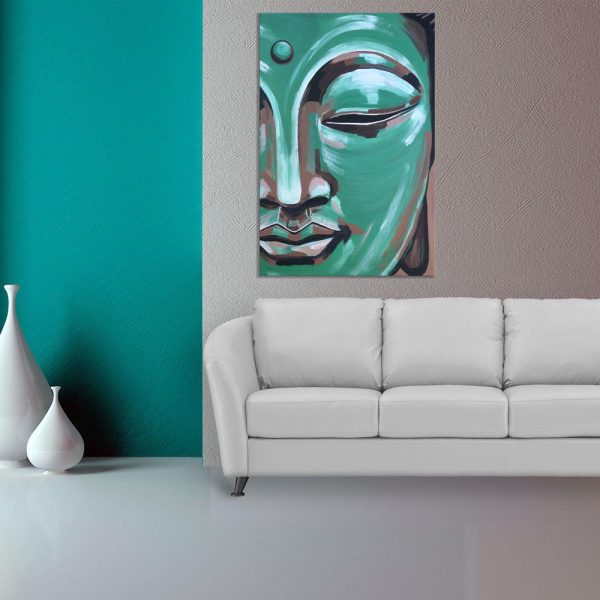 Canvas Painting - Beautiful Buddha Art Wall Painting for Living Room