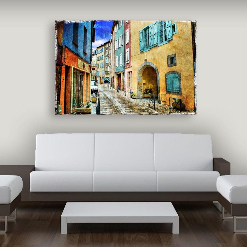 Canvas Painting - Beautiful Italy Art Wall Painting for Living Room