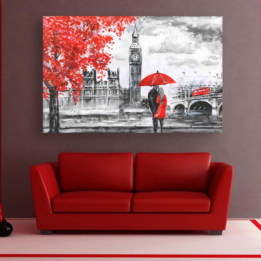 Canvas Painting - Beautiful Couple Love Art Wall Painting for Living Room