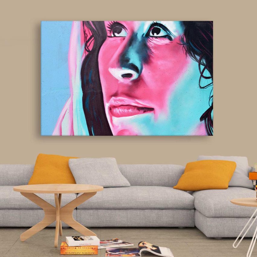 Canvas Painting - Beautiful Women Art Wall Painting for Living Room