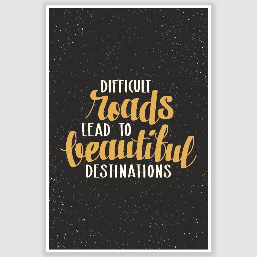 Beautiful Destinations Inspirational Poster (12 x 18 inch)