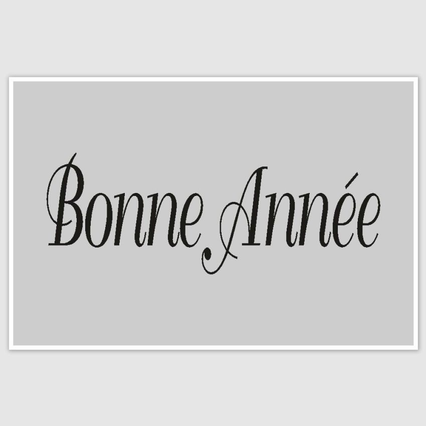 Bonne Annee Poster (12 x 18 inch)