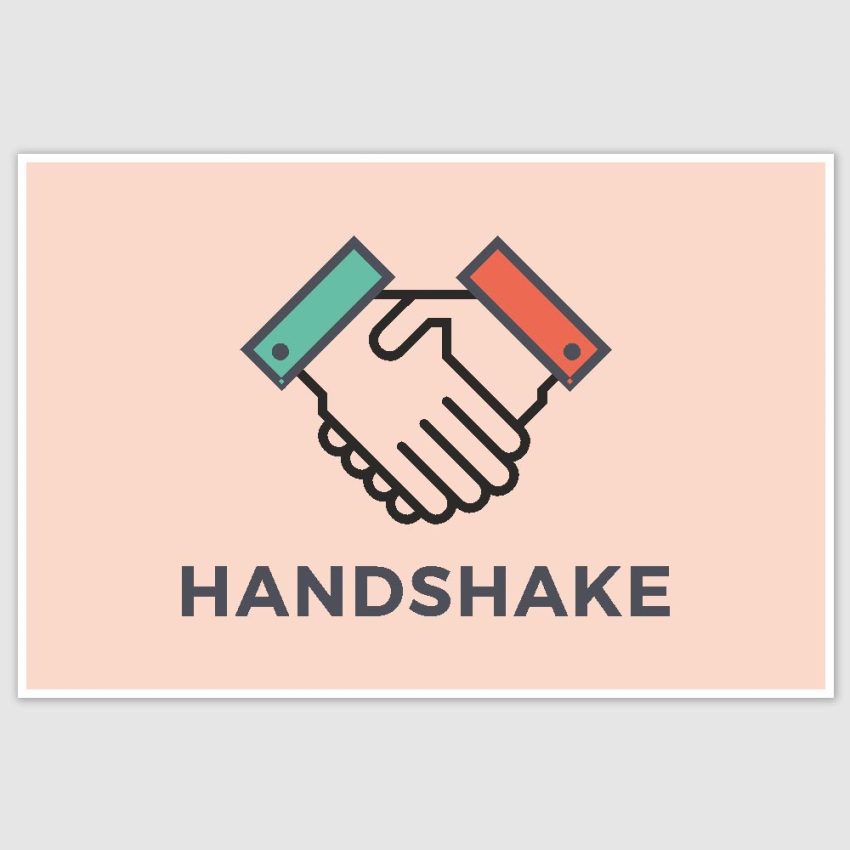 Handshake Poster (12 x 18 inch)