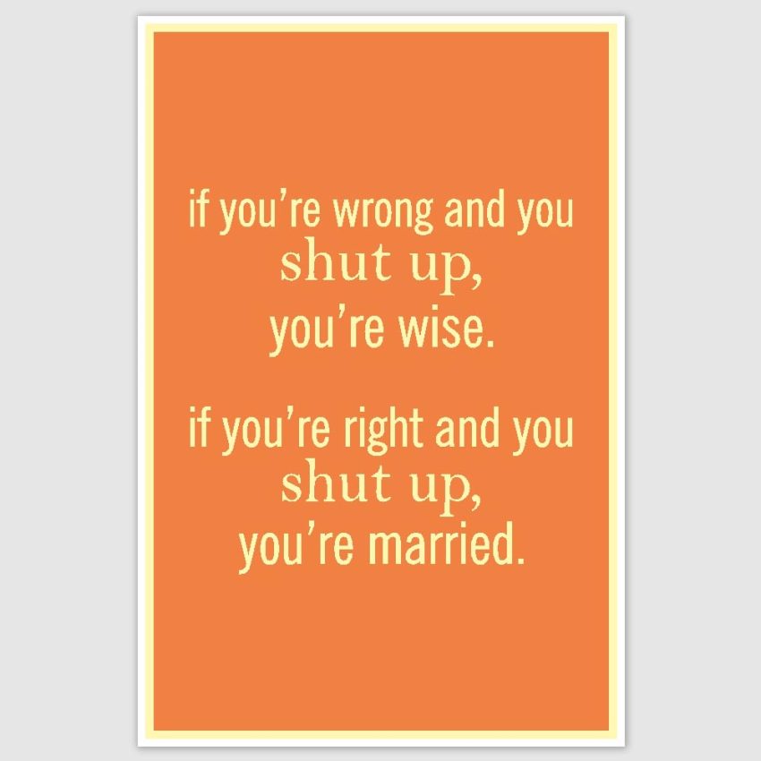 Shut Up Funny Poster (12 x 18 inch)