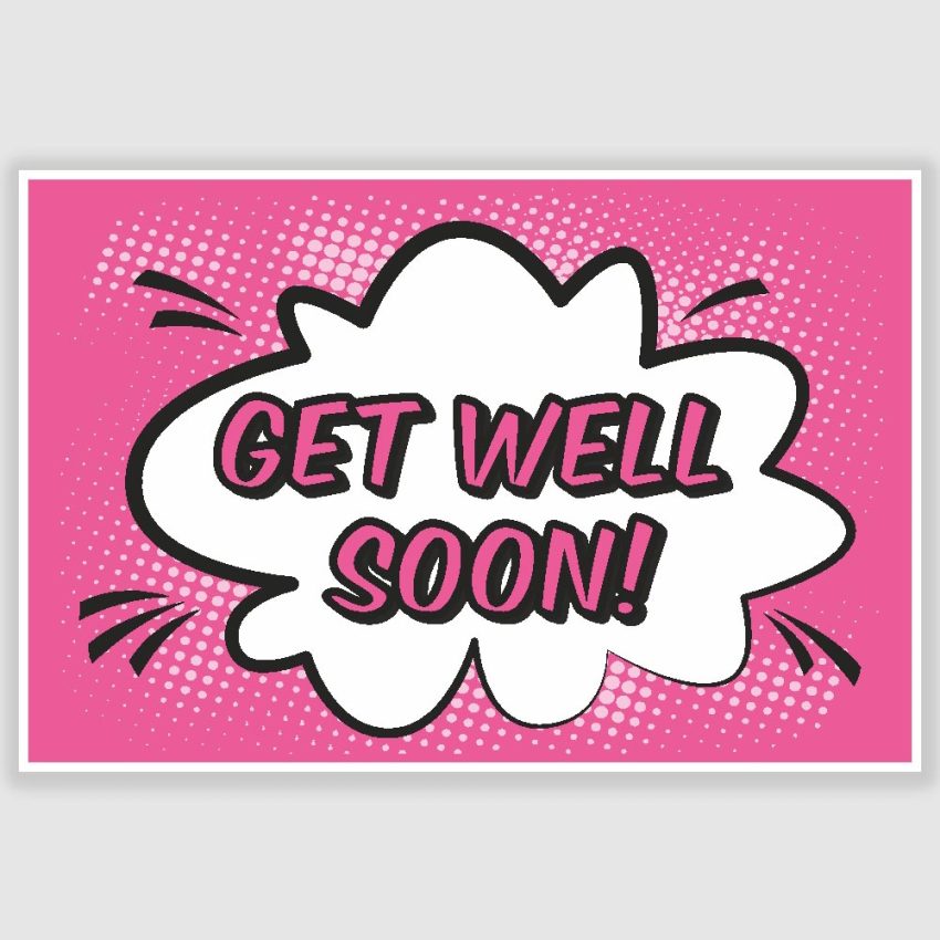 Get Well Soon Poster (12 x 18 inch)