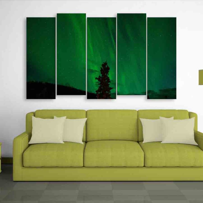 Multiple Frames Beautiful Nature Wall Painting (150cm X 76cm)