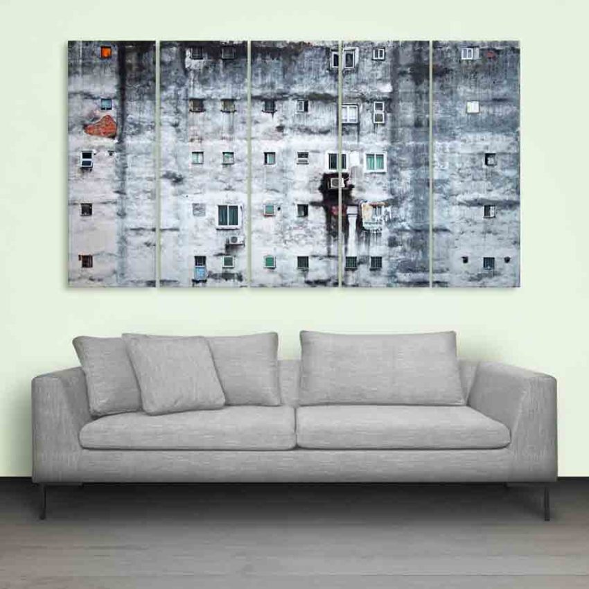 Multiple Frames Beautiful Old Wall Painting (150cm X 76cm)