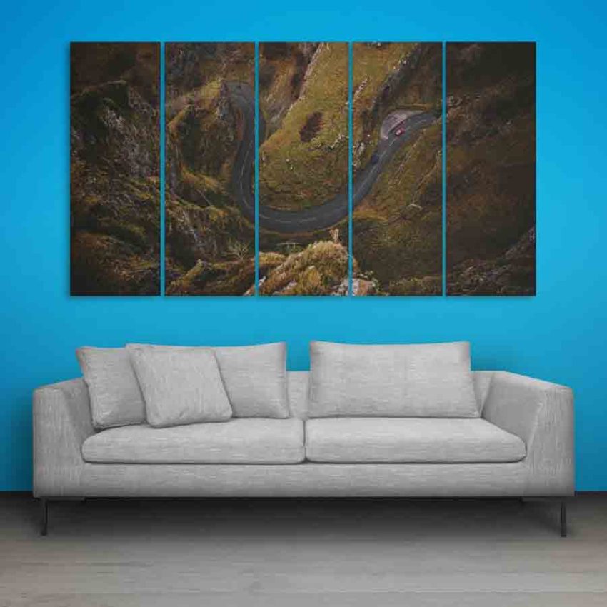 Multiple Frames Beautiful Makeup Wall Painting (150cm X 76cm)