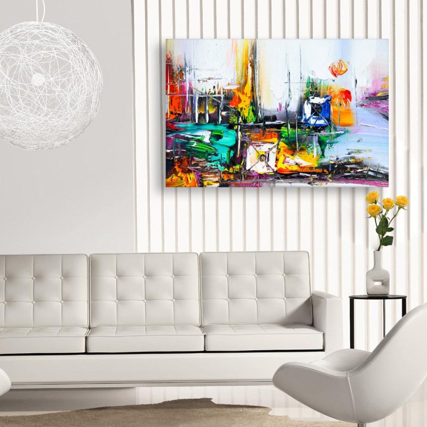 Canvas Painting - Beautiful Modern Abstract Art Wall Painting for Living Room