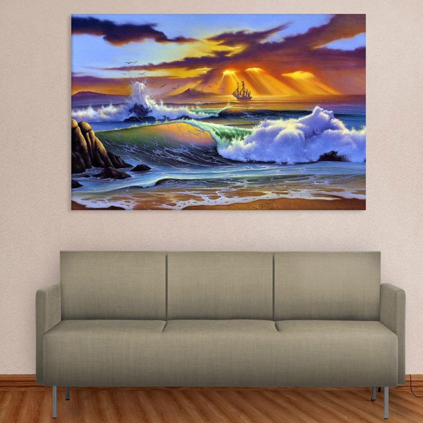 Canvas Painting - Beautiful Nature Modern Art Wall Painting for Living Room