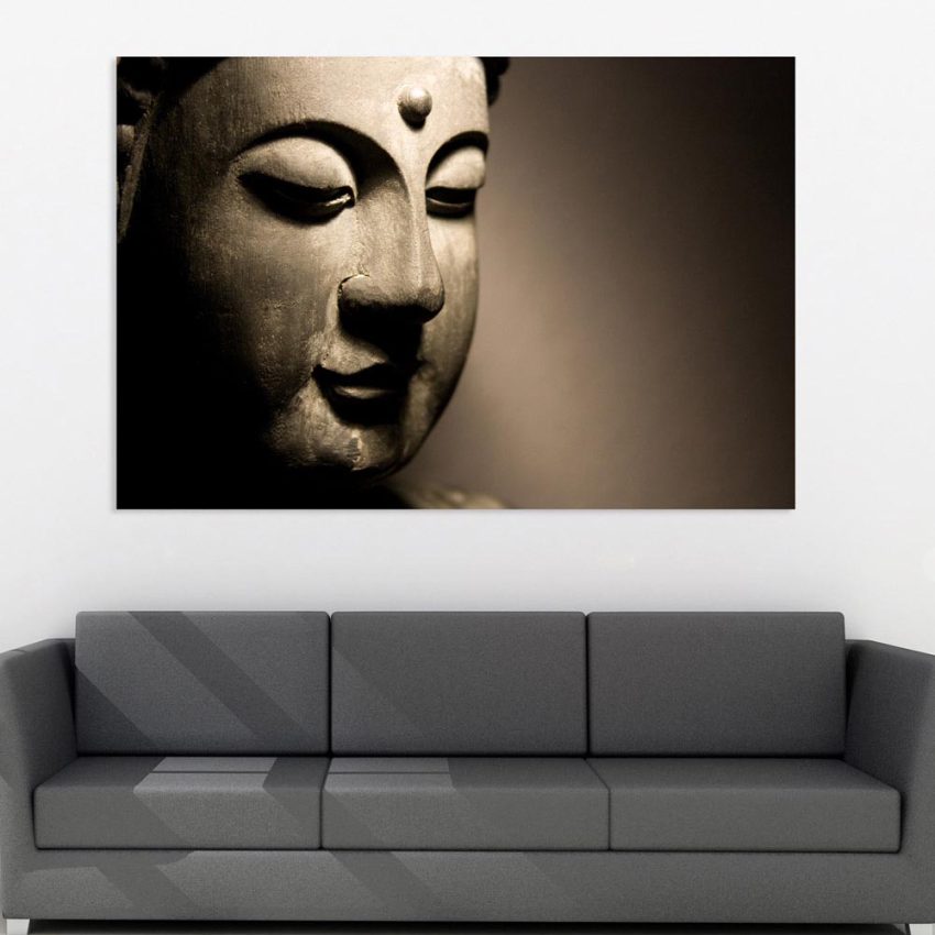 Canvas Painting - Beautiful Buddha Religious Art Wall Painting for Living Room