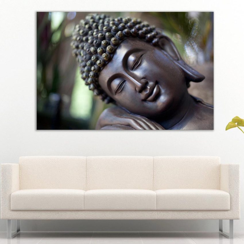 Canvas Painting - Beautiful Buddha Religious Art Wall Painting for Living Room