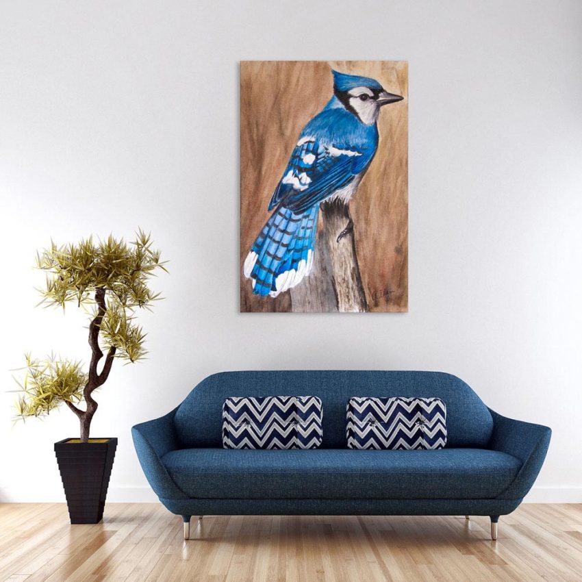 Canvas Painting - Beautiful Bird Art Wall Painting for Living Room