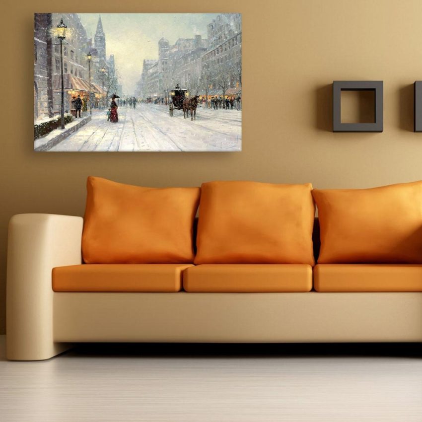 Canvas Painting - Beautiful City View Art Wall Painting for Living Room