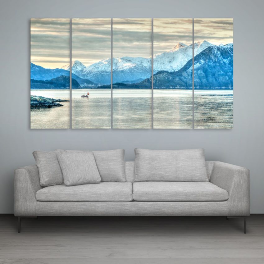 Multiple Frames Beautiful Nature Wall Painting for Living Room