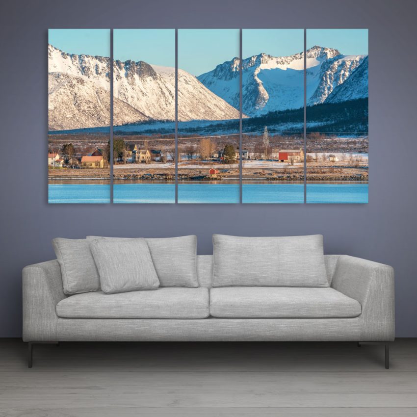 Multiple Frames Beautiful Nature Wall Painting for Living Room