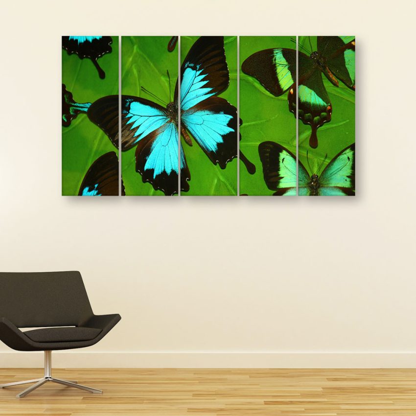 Multiple Frames Butterfly Wall Painting for Living Room