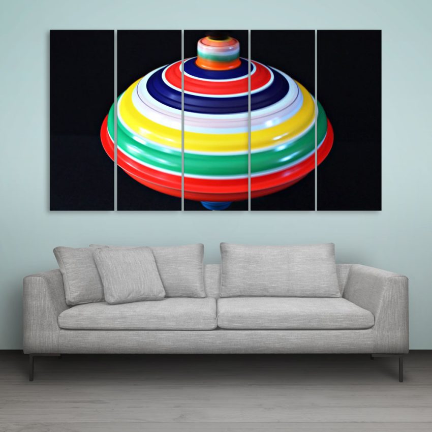 Multiple Frames Beautiful Spinner Wall Painting for Living Room