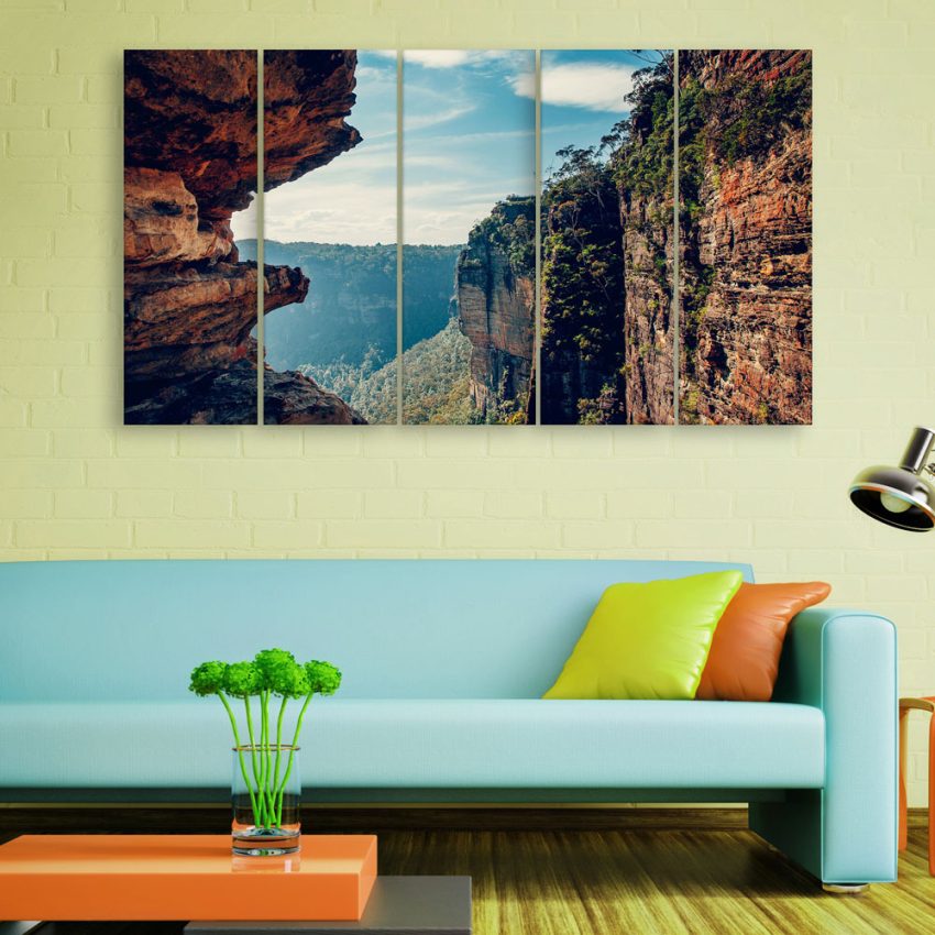 Multiple Frames Beautiful Mountains Wall Painting for Living Room